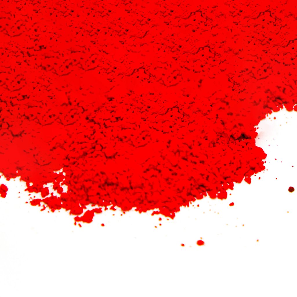 Порошковое покрытие светло-красного цвета